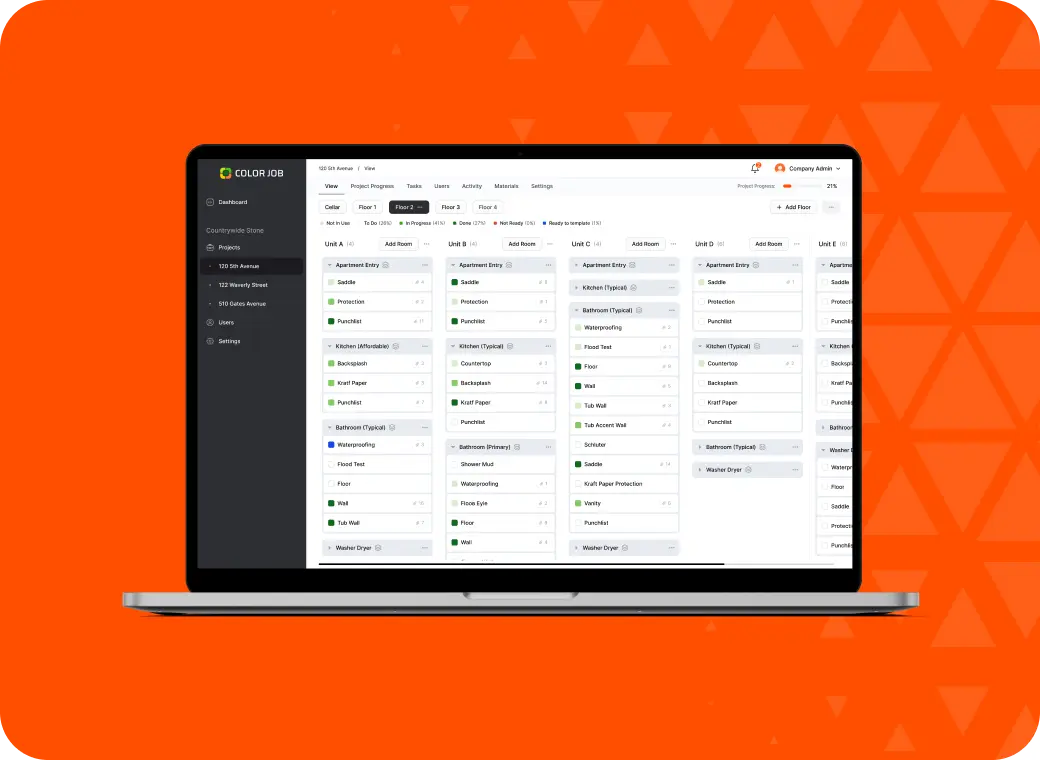 Notebook with Project view tab Organizing tab preview notebook shows Project View tab